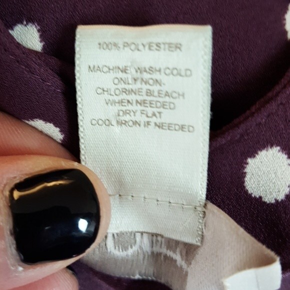 Ann Taylor LOFT Mauve Polkadot Tank - Picture 7 of 7